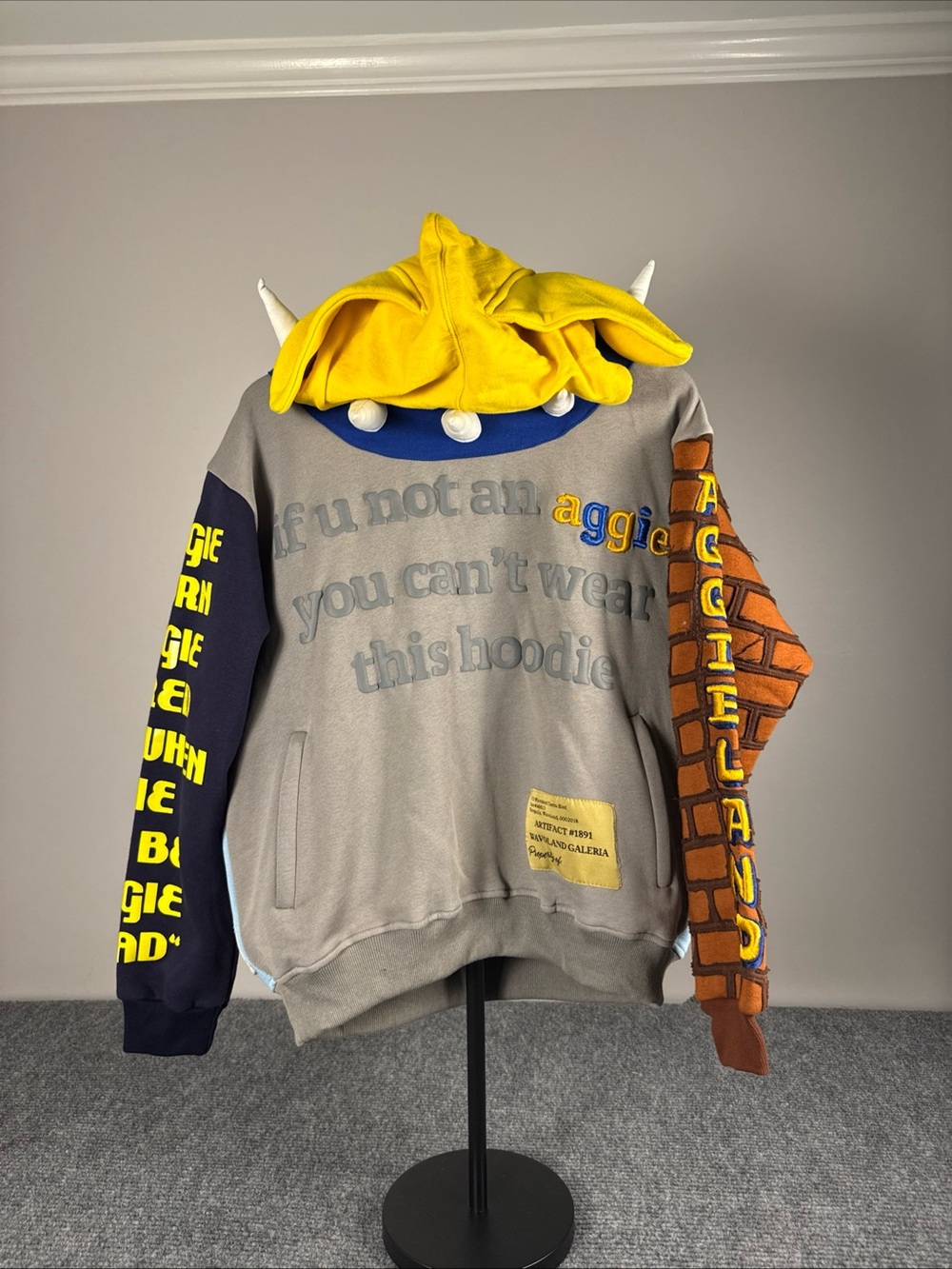 Wavoland Galleria Hoodie Bowser Aggie Pride Collab Artifact #1891 Streetwear SM